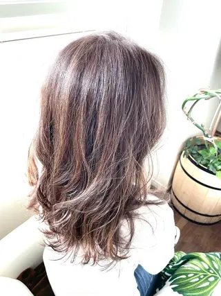 セミロング カラー 🌈elua yukaのヘアスタイル