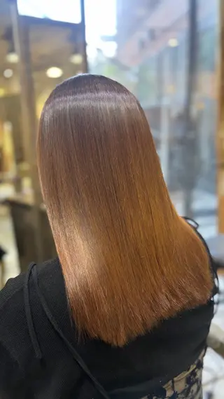 ロング 美髪矯正 透明感 カラー⭐️ユウキのヘアスタイル