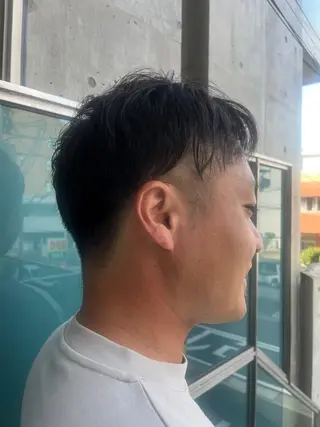 ショート カラー メンズ 久木原 ゆりのヘアスタイル