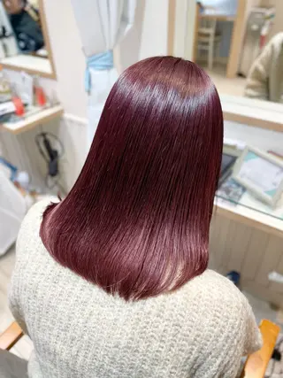 セミロング カラー ウルフカット/ハイト ーン🎀mizukiのヘアスタイル