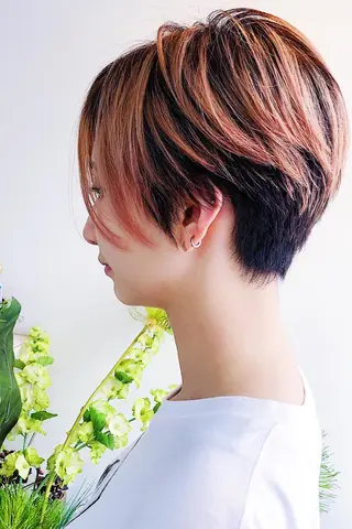 ショート カラー ショートボブ髪質改善 縮毛矯正のプロ山道潤のヘアスタイル