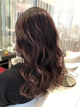 ミディアム カラー ヘアアレンジ 大塚 貴之のヘアスタイル