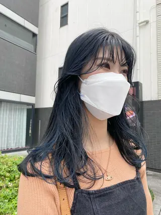 ロング デザインカラー/ボブ ブリーチカラー/ユリのヘアスタイル