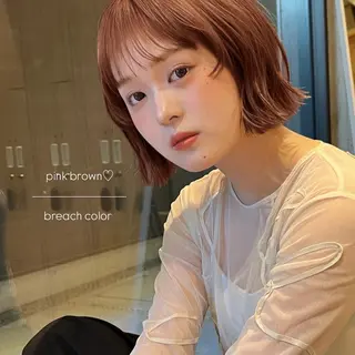 ショート カラー 暖色/柔らかヘア 🩰ayano♡のヘアスタイル