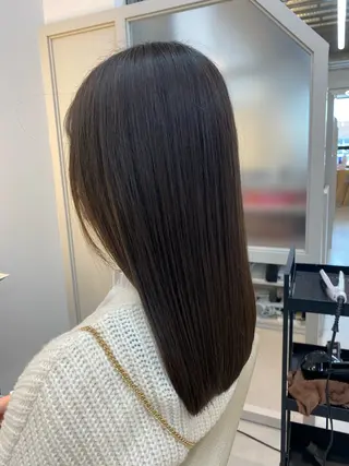 セミロング 垢抜けレイヤー特化× 髪質改善 藤原悠暉のヘアスタイル
