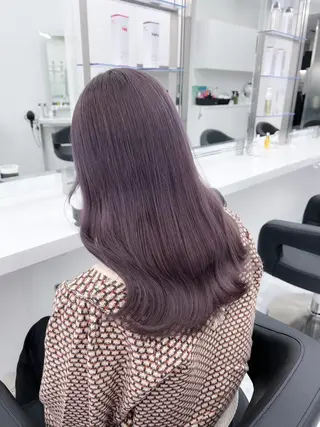 セミロング 🎀愛されピンク ラベンダー💜ゆいのヘアスタイル