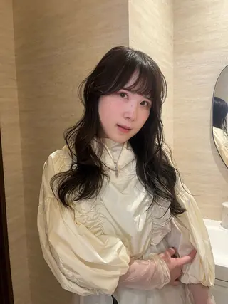 ロング カラー 柔らかい艶暖色 レイヤー🫧姫汝のヘアスタイル