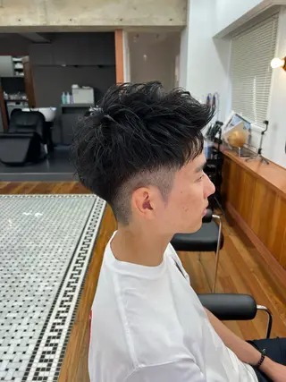ショート メンズ メンズカット✂️ スキンフェード伊藤陸のヘアスタイル