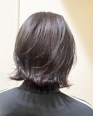 ミディアム Miyu/透明感 カラー/レイヤーのヘアスタイル
