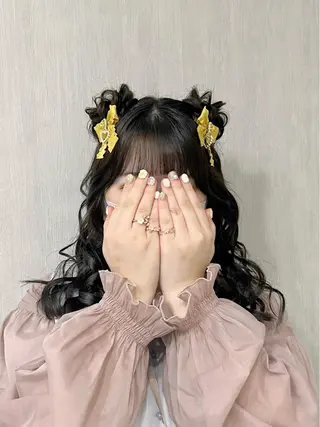 セミロング ヘアアレンジ ヘアセット専門店 Rのヘアスタイル