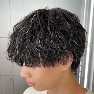 ミディアム カラー ヘアアレンジ メンズ fifth 石川 凪のヘアスタイル