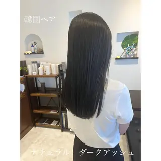 セミロング カラー 坂井田 浩樹のヘアスタイル
