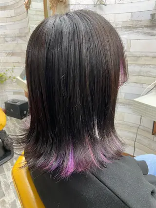ミディアム カラー 大坪 拓斗のヘアスタイル