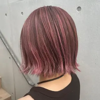 ショート まろみ暖色×ボブ ×chia🕯のヘアスタイル