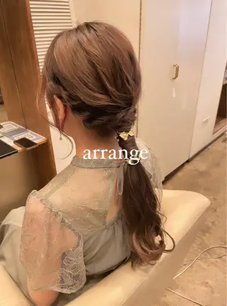 ヘアアレンジ 【完全個室】髪質改善 暖色カラー/山崎唯奈のヘアスタイル
