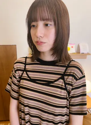 ショート カラー 西山 紗耶香🪽 透明感カラー/ボブのヘアスタイル