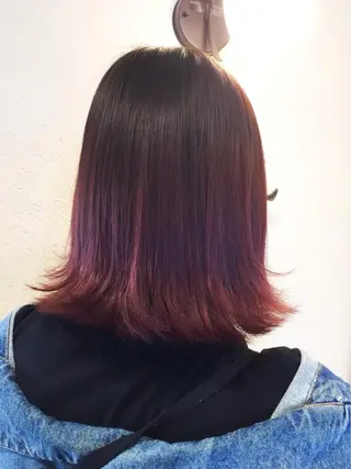 ミディアム カラー 髪質改善ヘアケア 艶髪特化/上田のヘアスタイル