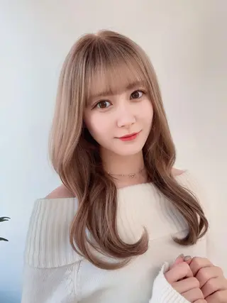 セミロング カラー パーマ ヘアアレンジ メンズ キッズ ネイル マツエク・マツパ アイブロウ 渋谷レイヤーカット❌ 縮毛矯正専門/武田涼のヘアスタイル