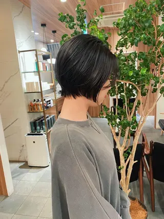 ショート カラー パーマ 🍃服部 雅哉🍃銀座◎のヘアスタイル
