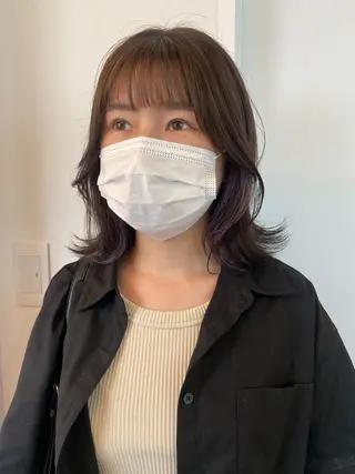 ミディアム カラー ichika/福岡 /透明感カラー🤎のヘアスタイル