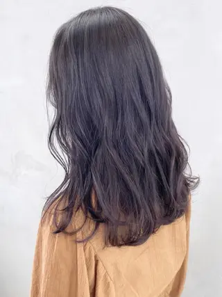 セミロング カラー パーマ ヘアアレンジ ITbyALBUM 八王子店のヘアスタイル