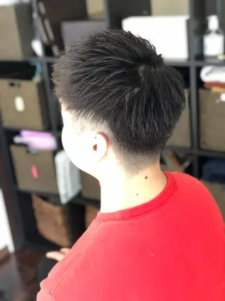 ショート カラー パーマ ヘアアレンジ メンズ men's特化　石井 貴章のヘアスタイル