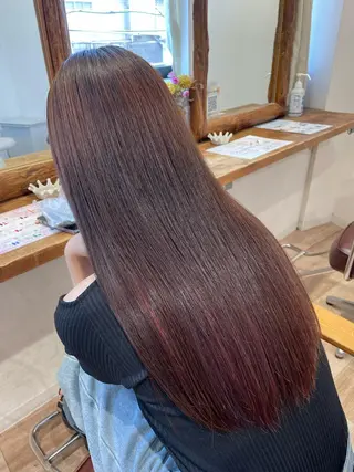 ロング コトミ【メンズ】 【曲がる縮毛矯正】のヘアスタイル
