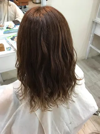 セミロング 岡本 智次のヘアスタイル