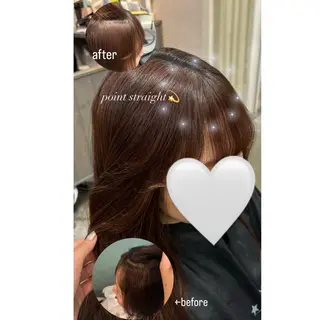 ロング パーマ ブリーチなしカラー 🥣髪質改善/はなえのヘアスタイル