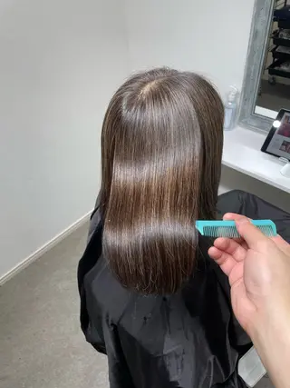 ミディアム 町田で叶う本物の 髪質改善 鍋谷勇のヘアスタイル