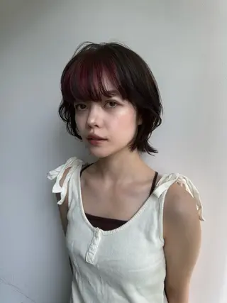 ミディアム 森田遥奈/透明感カラ ー/似合わせカットのヘアスタイル