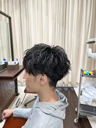 ショート パーマ メンズ 🧊メンズ特化🧊 高木航希のヘアスタイル