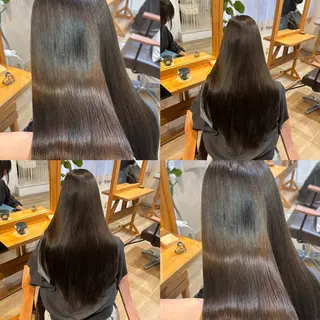 ロング カラー RINNO🌷透明感 カラー/縮毛矯正のヘアスタイル