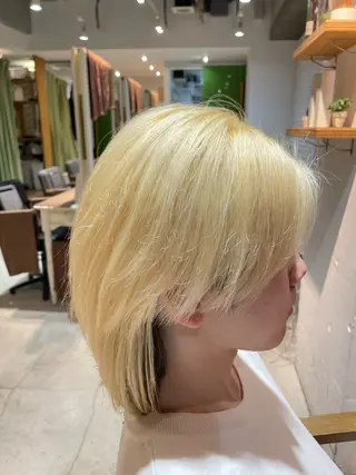 カラー メンズ ケイト🌙 ブリーチカラーのヘアスタイル