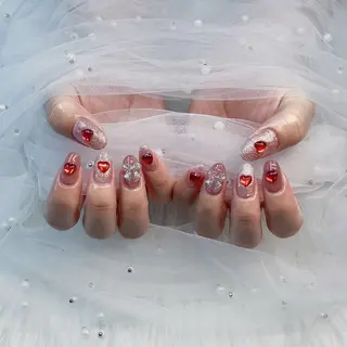 ネイル パーツ全部¥110 サロンミミのネイルデザイン