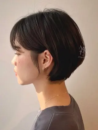 ショート カラー 表参道🌿赤み消し カラー/チナツのヘアスタイル