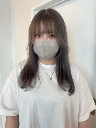 ミディアム カラー ichika/福岡 /透明感カラー🤎のヘアスタイル