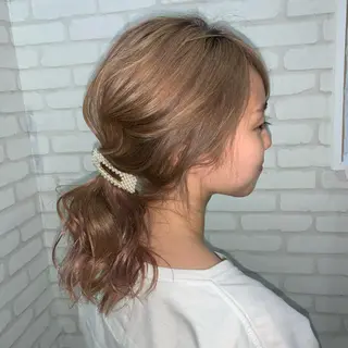 ミディアム NENE🌿可愛い カラーを作る美容師のヘアスタイル