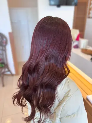 ロング 髪質改善/縮毛矯正 透明感カラー/スバルのヘアスタイル