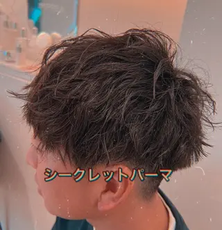 ショート パーマ メンズ メンズパーマ 特化/京橋/栗野のヘアスタイル