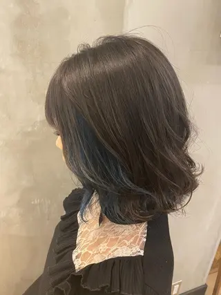 ショート カラー パーマ ヘアアレンジ 顔周りカット・相談 レイヤーも◎しずくのヘアスタイル