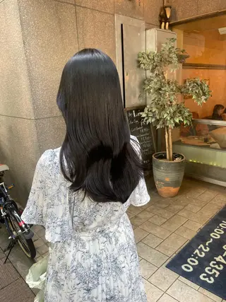 ロング 渋谷/フェード/ 國分 翔のヘアスタイル