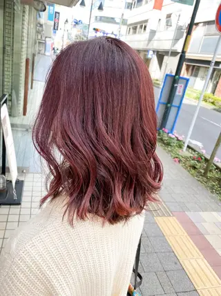 ミディアム カラー marble by KENJEのヘアスタイル