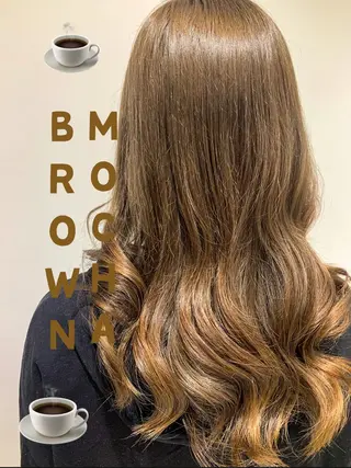 セミロング カラー ヘアアレンジ ハイトーン特化 川井優汰のヘアスタイル