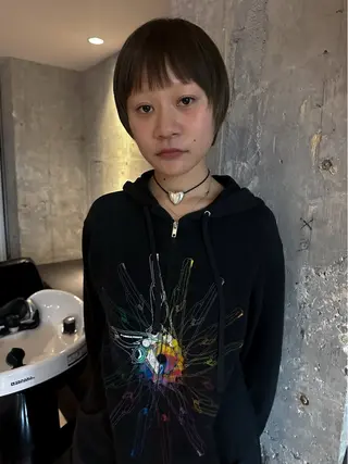 ショート カラー myu 🐈‍⬛のヘアスタイル