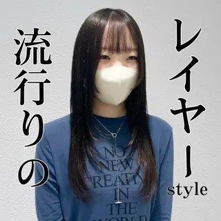 ロング ヘアセット/ミニボブ /レイヤー 山田寛菜のヘアスタイル