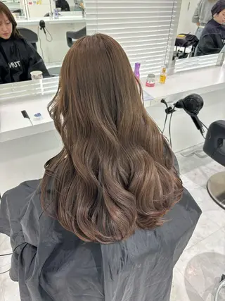 カラー 🤍ブリーチなし ブラウンhimi🤍のヘアスタイル