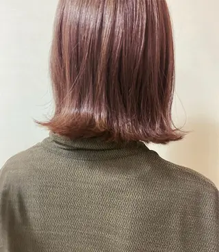 ミディアム カラー スタジオノル パーマ🌀あやなのヘアスタイル