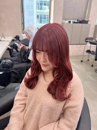 セミロング カラー 💖札幌カラー 指名No.1💖玲奈のヘアスタイル