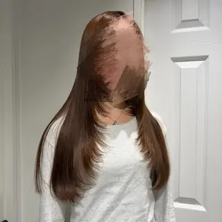 ロング ななみ.⋆𝜗𝜚 暖色艶カラー/まつパのヘアスタイル